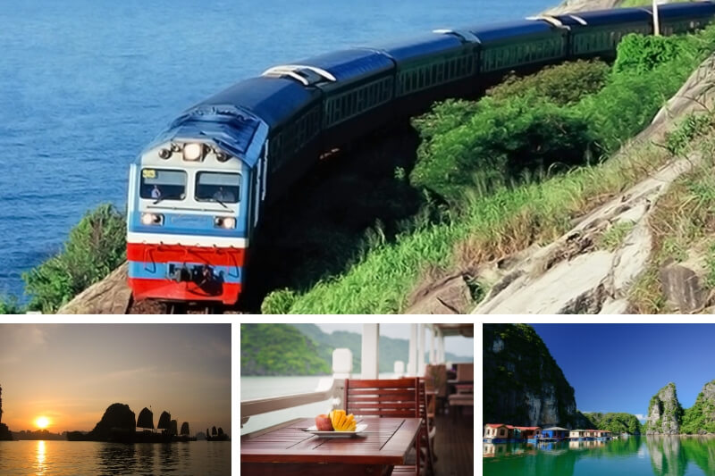 Transport de Hanoi à la baie d’Halong en train
