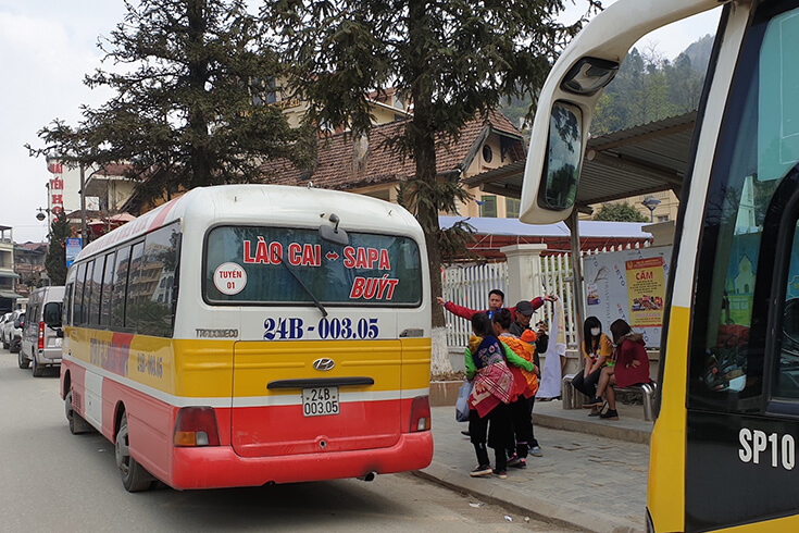 Bus de Lao Cai a Sapa