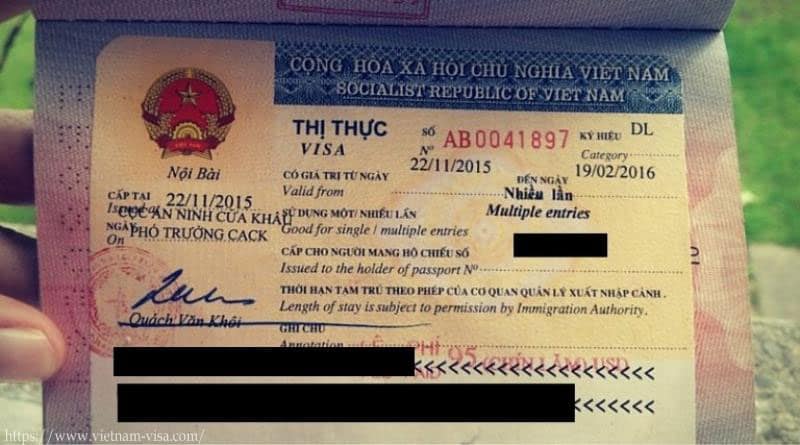 Tamponner le visa pour le Vietnam