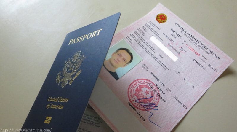 Visa vietnamien à feuillets mobiles